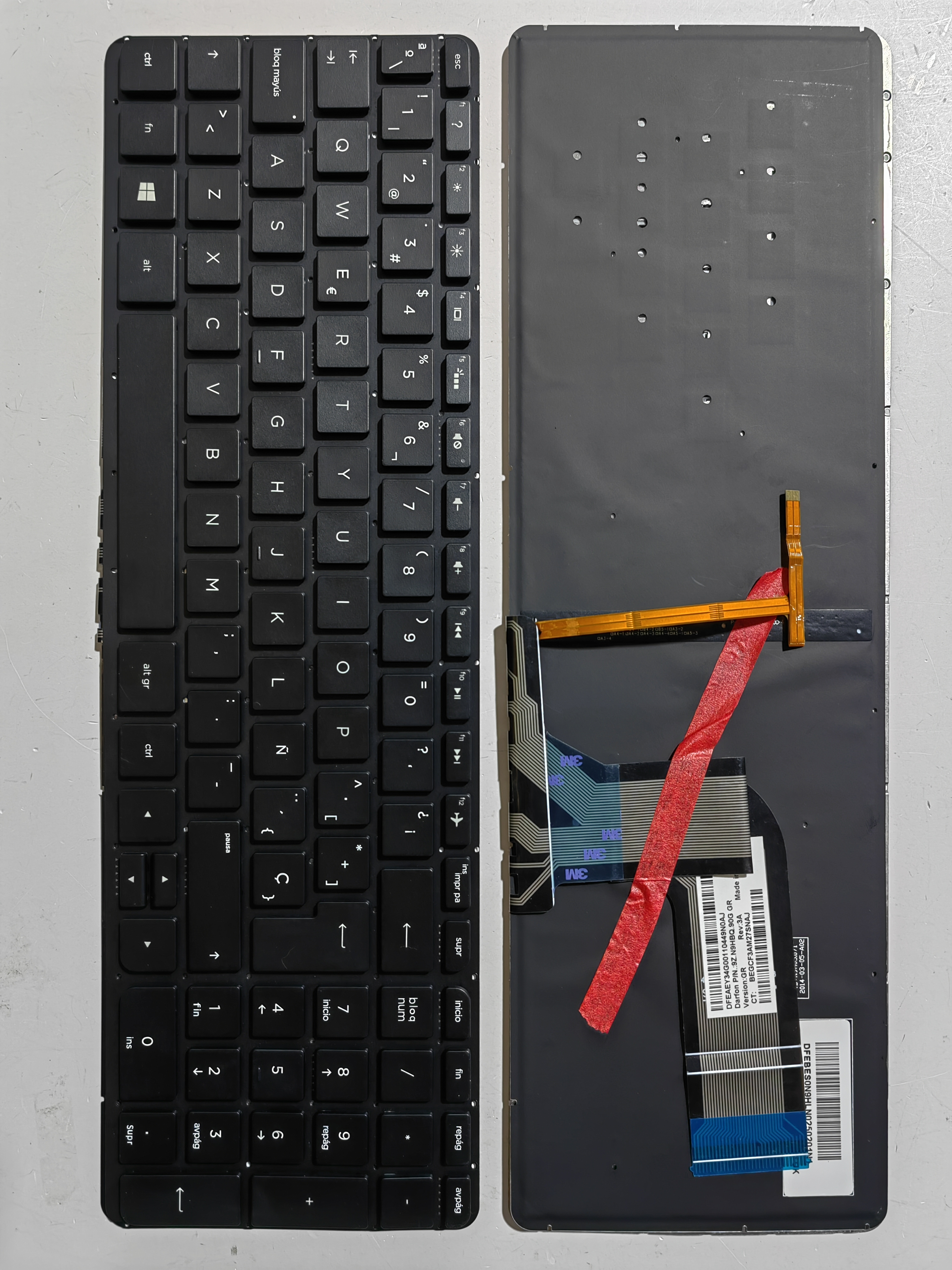 Picture of New Replacement Laptop Keyboard For HP 15-P/17-F/15-K/17-K/15Z-P/15T-P/15-V BLACK Backlit (OEM) SP Layout